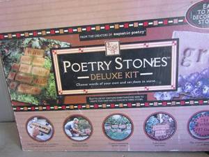 lot 97 image: POETRY Stone Deluxe kit   choose  Your own words