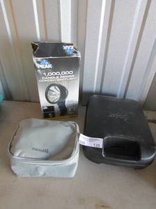 lot 129 image: Peak candle powered spotlight corded Oster dog  cuppers micro life BP cuff
