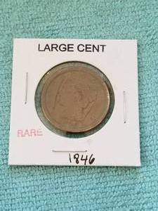 lot 36 image: 1846 Rare Large Cent