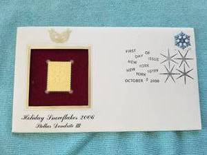 lot 78 image: First Day of issue - Holiday Snowflakes 2006 - stamp