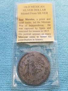 lot 99 image: Old Mexican Silver Dollar - Minted from Silver