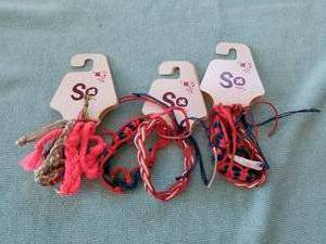 lot 254 image: Selection of 3 new bracelets with Kohls tags - each with its own pouch - new