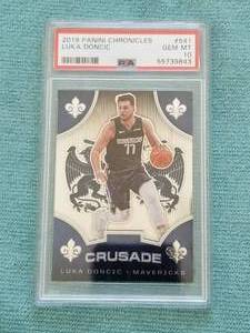 lot 10 image: 2019 Panini Chronicles Luka Doncic - graded 10 card