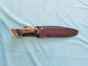 lot 174 image: Stagantler Handle Knife with sheath