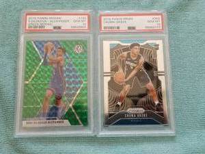 lot 85 image: 2019 Panini Mosaic S. Gilgeous-Alexander and 2019 Panini Prizm Chuma Okeke basketball cards - graded