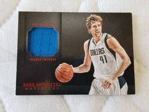 lot 46 image: 2013 Panini - Dirk Nowitzki - Authentic Game Worn jersey card