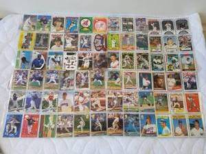 lot 151 image: Selection of baseball cards in binder sleeves