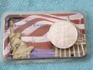 lot 265 image: American Eagle Silver dollar - uncirculated condition - 2009