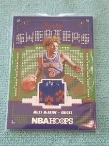 lot 276 image: NBA Hoops Miles McBride Rookie Sweaters card