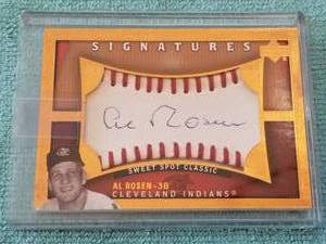 lot 278 image: Upper Deck Sweet Spot Classic Al Rosen signed baseball card