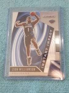 lot 281 image: Zion Williamson - Instant Impact - 2019-20 Panini basketball card
