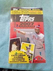 lot 300 image: 2007 Topps Series 1 - 10 packs per box along with exclusive Hot Packs - never opened
