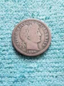 lot 318 image: Barber silver dime - 1896O