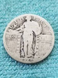 lot 324 image: 1925 Standing Liberty Silver quarter dollar