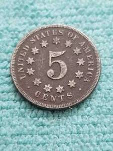 lot 325 image: 1867 Shield Nickel