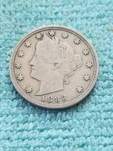 lot 354 image: 1883 no cents - Liberty Head V nickel