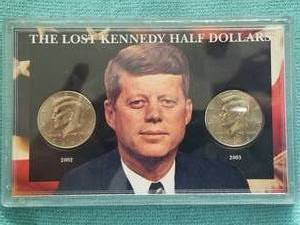 lot 361 image: The Lost Kennedy Half Dollars with COA