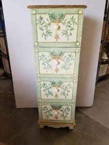 lot 253 image: Painted file cabinet