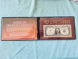 lot 400 image: Americas Obsolete Currency - 1957 Silver Certificate $1 with COA