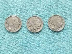 lot 416 image: Selection of Buffalo Nickels - 1935S, 1937D, 1936,