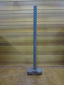lot 30 image: SLEDGEHAMMER WELDED TO 1 THICK REBAR HANDLE, 27 TOTAL LENGTH