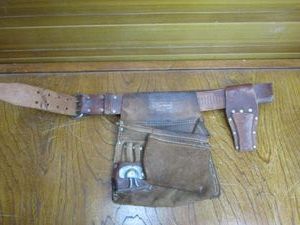lot 53 image: VINTAGE CRAFTSMAN HEAVY DUTY LEATHER TOOLBELT