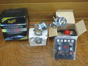 lot 58 image: ULTIMATE PASTE WAX FOR CAR, 2 SMALL CARBURATORS, LED LIGHTS