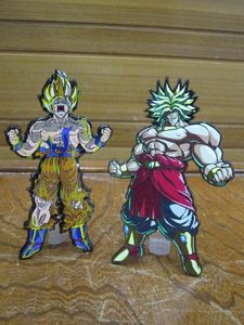 lot 113 image: HIGHLY COLLECTIBLE FIGPIN DRAGONBALL Z BROLY XL GAMESTOP EXCLUSIVE COLLECTIBLE, FIGPIN XL DRAGONBALL Z SUPER SAIYAN GOKU #X2 YELLOW COLLECTIBLE