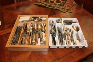 lot 29 image: Silverware Sets as shown
