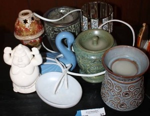lot 37 image: Wax Melters and Candle Holders