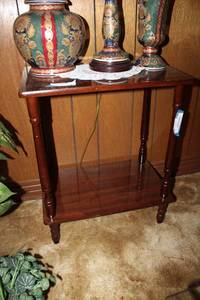 lot 48 image: Cherry Colored Side Table
