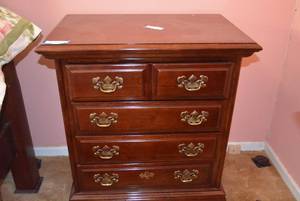 lot 148 image: Side Table Stamped Dixie 27 W x 17.5 D x 30 Tall