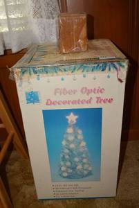 lot 165 image: Fiber Optic 2 ft. Decorated Christmas Tree