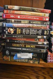 lot 70 image: DVDs Sherlock Holmes, Murder Mysteries and More