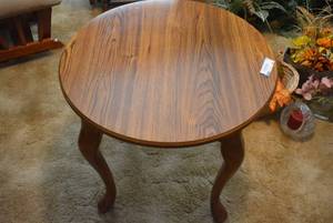 lot 223 image: Round Side Table with Caribole Legs