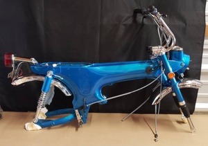 lot 11 image: 1969 Honda CT70Trail 70 Fully Restored Frame w Front & Rear Suspension, Tail Light, Fenders, Keys & Ignition - Serial #CT70-126502