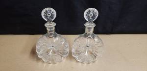 lot 37 image: Lot of 2 Remy Martin Baccarat Crystal Decanters - Made in France