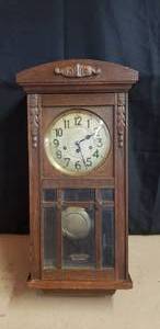 lot 62 image: Antique A.Siebel Jr. Wall Clock - Made in The Netherlands