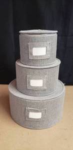 lot 73 image: 3 Piece Fine China Storage Set