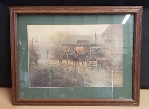 lot 85 image: The Katy Depot G. Harvey Framed Print No. 1,627 of 2,250 - Signed & Numbered