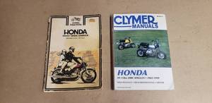 lot 196 image: Lot of 2 Clymer Honda Motorcycle Repair Manuals