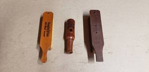 lot 203 image: Lot of 3 Game Calls - 2 Turkey Calls & 1 Owl Call