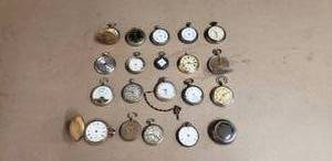 lot 264 image: Lot of 19 Vintage Pocketwatches - Elgin, Sheffield, Eska, Victoria, Majestime & More