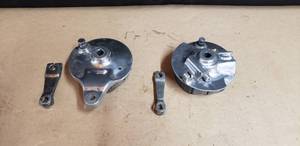 lot 328 image: Honda CT70Trail 70 Front & Rear Brake Covers w Brakes