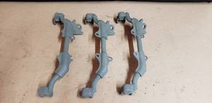 lot 333 image: Lot of 3 Honda CT70Trail 70 Sand Blasted & Primed Foot Peg Assembly Bars