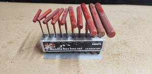 lot 404 image: Sears 10-Piece T Handle Hex Key Set