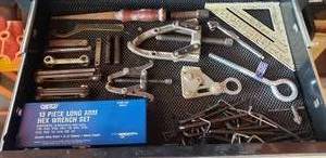 lot 415 image: Lot of Miscellaneous Tools -Hex Head Wrenches, Bearing Pullers, Speed Square & More