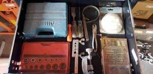 lot 417 image: Lot of Miscellaneous Tools -Drill Bits, Threading Set & More