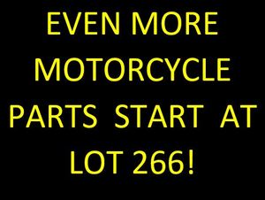 lot 201 image: More Motorcycle Parts Start at Lot 266