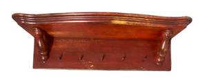 lot 117 image: Wall Hanger Shelf w5 pegs